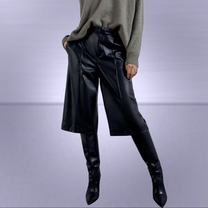 New Zara Faux Leather Long Shorts *Price firm*